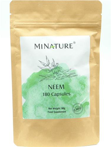 Neem Capsules 180 stuks - 450mg Neempoeder van Azadirachta Indica Bladeren per Vega Capsule - 100% Plantaardig