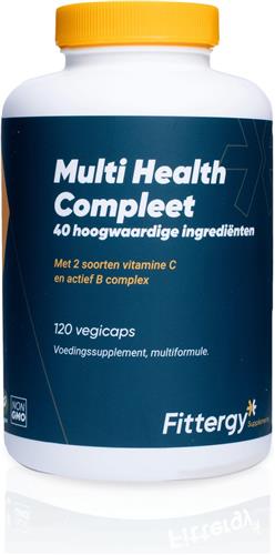 Fittergy Supplements - Multi Health Compleet - 120 vegicaps - Multi vitaminen mineralen - vegan - voedingssupplement