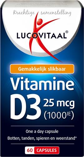 Lucovitaal Vitamine D3 - 25 microgram - 60 capsules - Voedingssupplementen