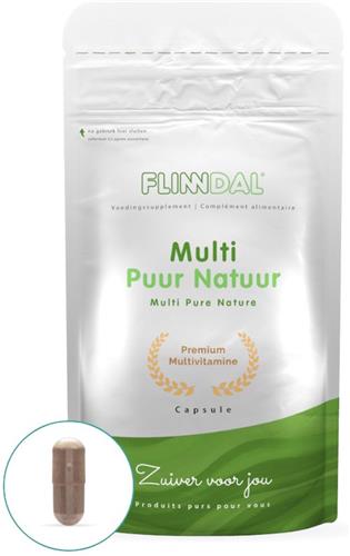 Flinndal Puur Natuur Tabletten - 21 Groenten- en Fruitextracten - Met Spirulina - Compleet Plantaardig - 30 Tabletten