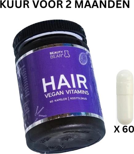 BEAUTY BEAR Hair Vitamines, 60 Capsules (2 Maand Kuur) .....NIEUW