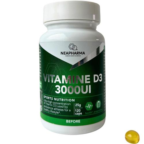 Vitamine D3 3000iu pot - 120 bolletjes - vegan - makkelijk verteerbaar - sterke concentratie - best opneembare vorm